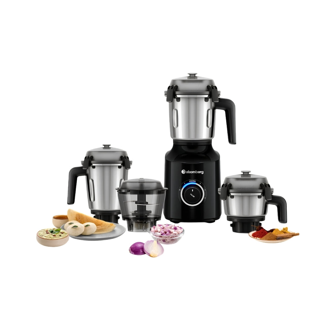 Atomberg Zenova 550 W BLDC Mixer Grinder – Black_Front View