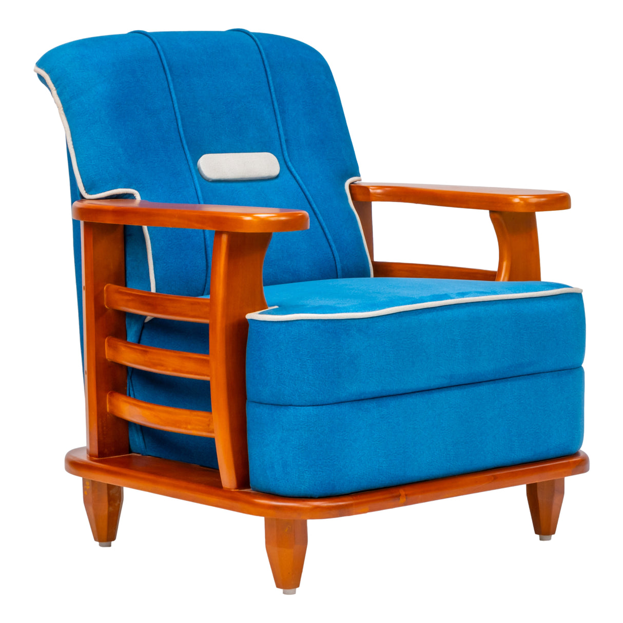 Austin Pro Crest Sofa Set (3+1+1 Seater) - Teak Finish