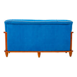 Austin Pro Crest Wooden Sofa 3 Seater - Teak Finish