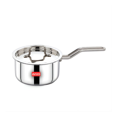 Avias AVI3 Triply SS Sauce Pan with Lid - 16 cm \ 1.5 L_1