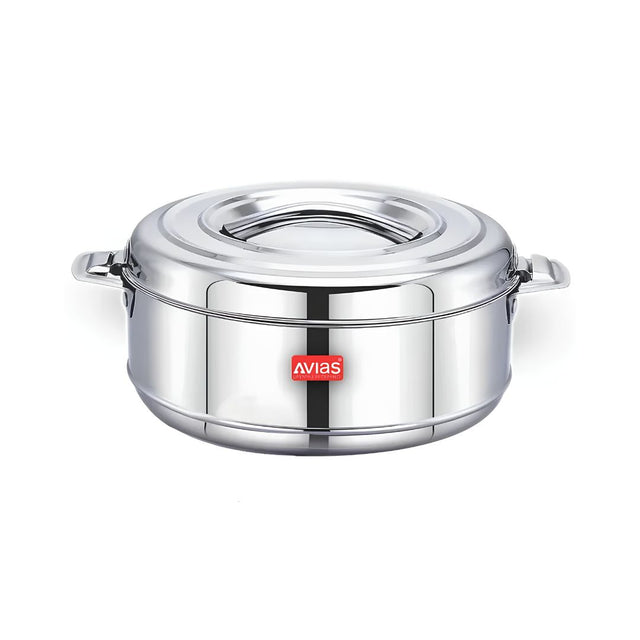 Avias Astra SS Double Wall Casserole with SS Lid 1000 ml_Front View