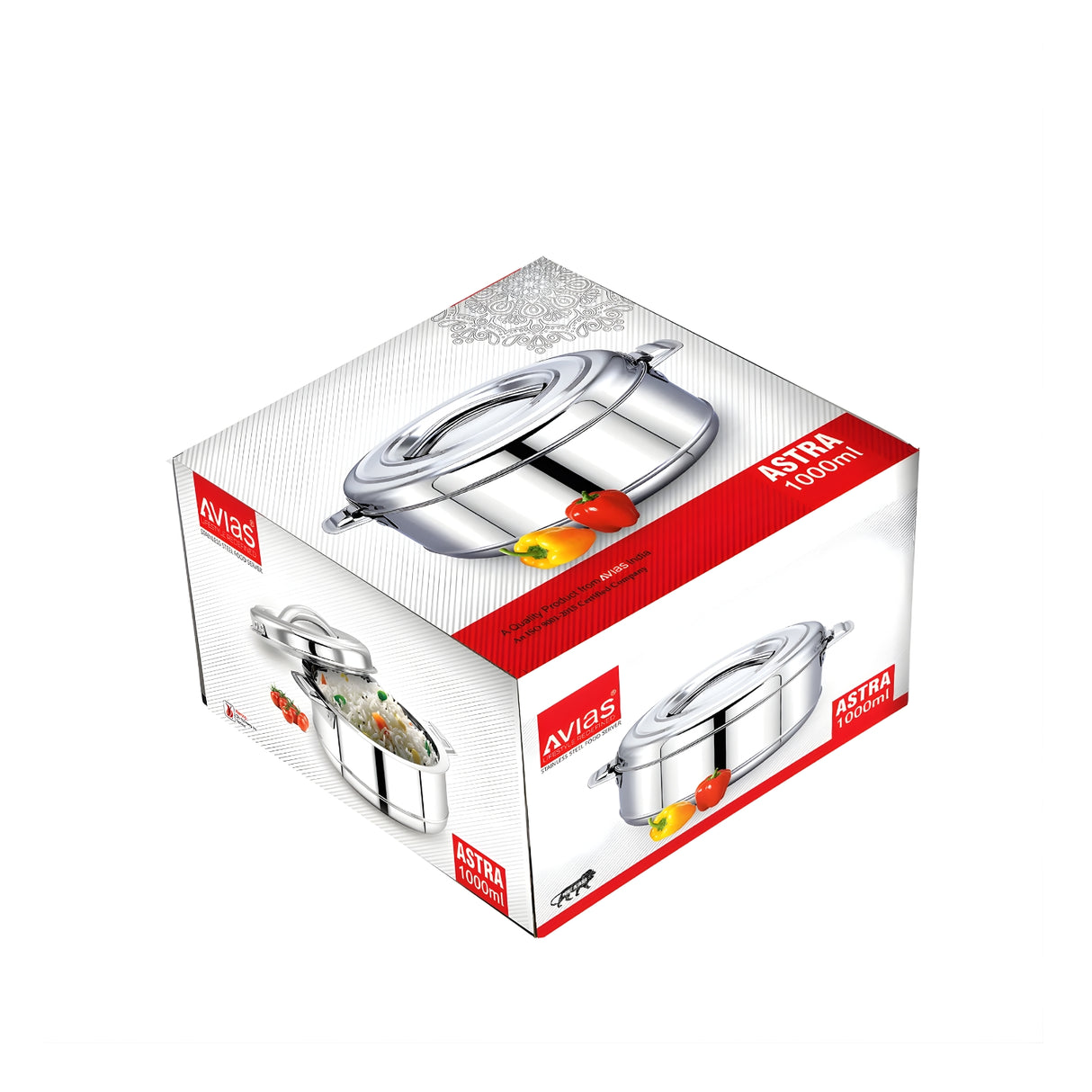 Avias Astra SS Double Wall Casserole with SS Lid 2500 ml_5