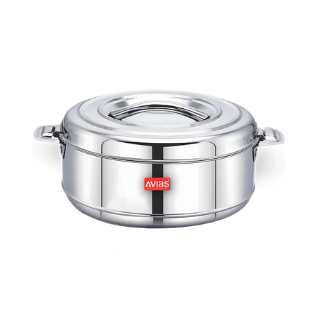 Avias Astra SS Double Wall Casserole with SS Lid 2500 ml_Front View
