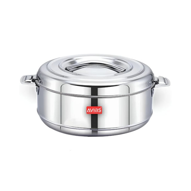 Avias Astra SS Double Wall Casserole with SS Lid 2500 ml_Front View