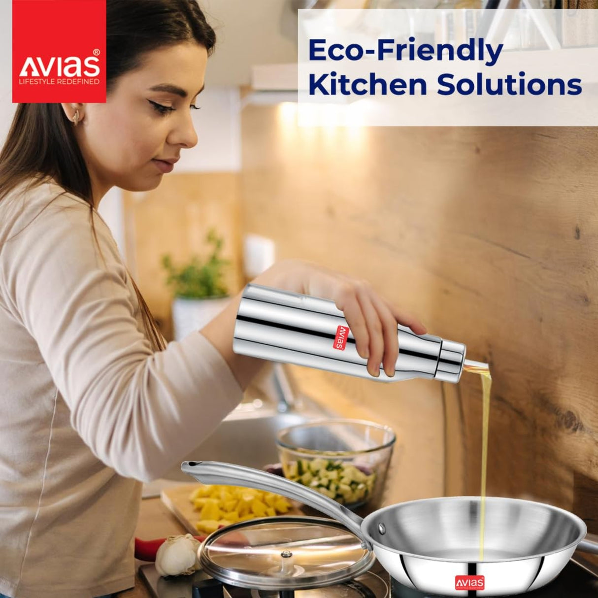 Avias Ezee SS Oil Dispenser Slant with SS Lid 500 ml_3