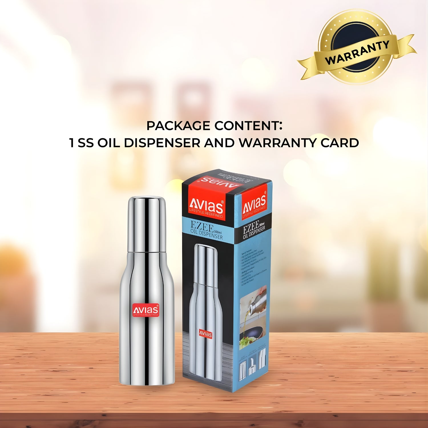 Avias Ezee SS Oil Dispenser Slant with SS Lid 500 ml_5