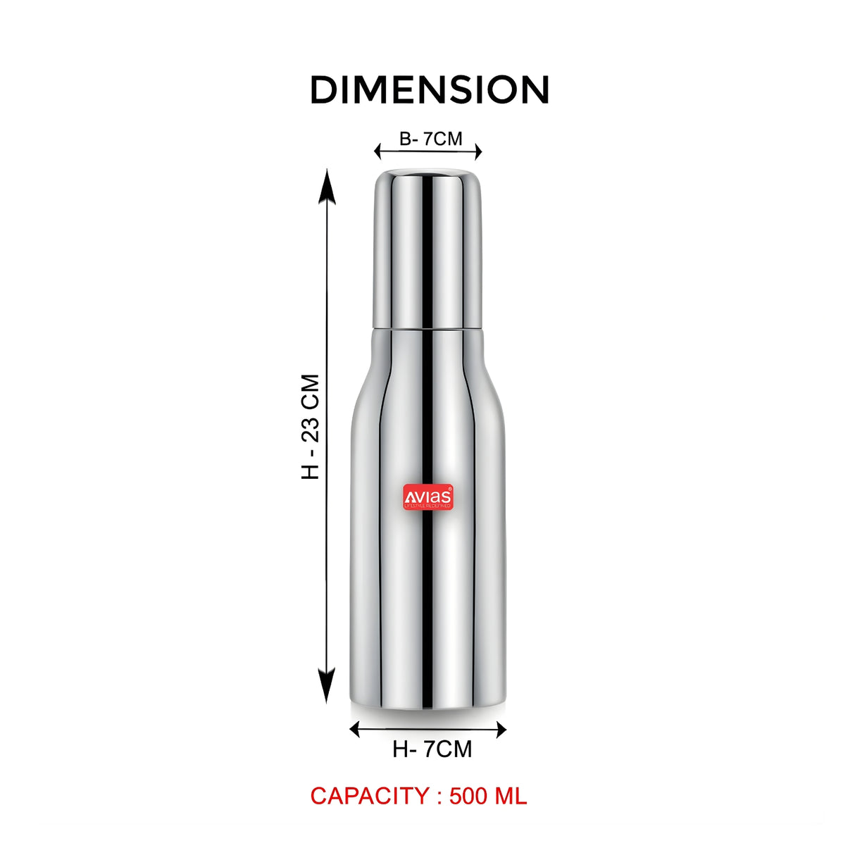 Avias Ezee SS Oil Dispenser Slant with SS Lid 500 ml_6