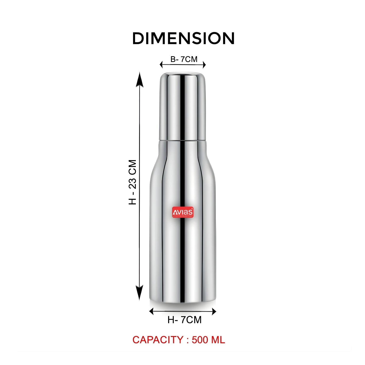 Avias Ezee SS Oil Dispenser Slant with SS Lid 500 ml_6