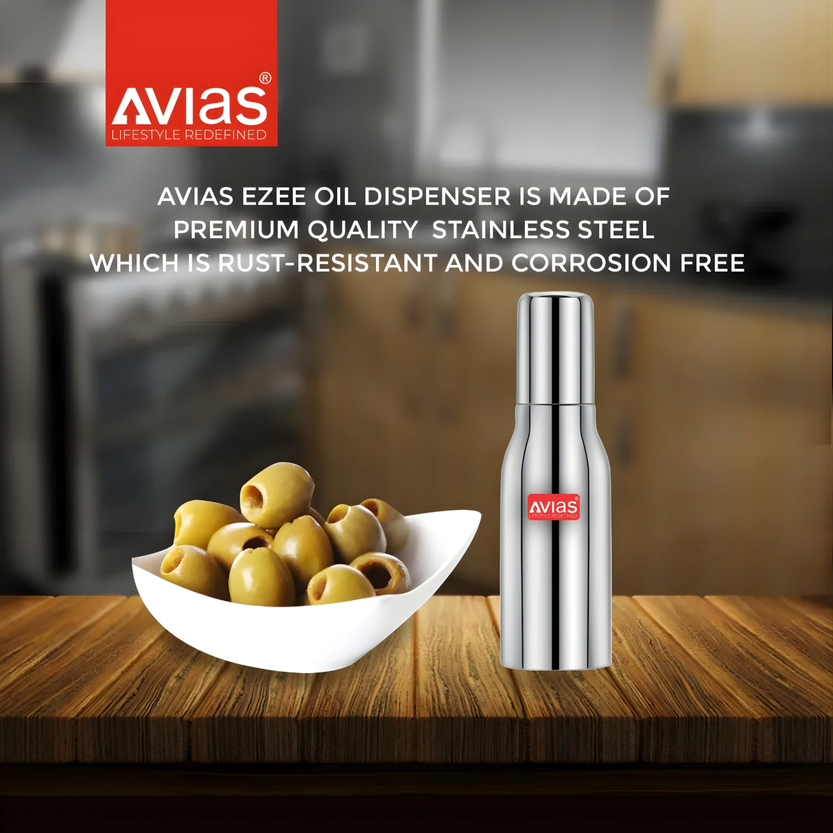 Avias Ezee SS Oil Dispenser Slant with SS Lid 500 ml_7