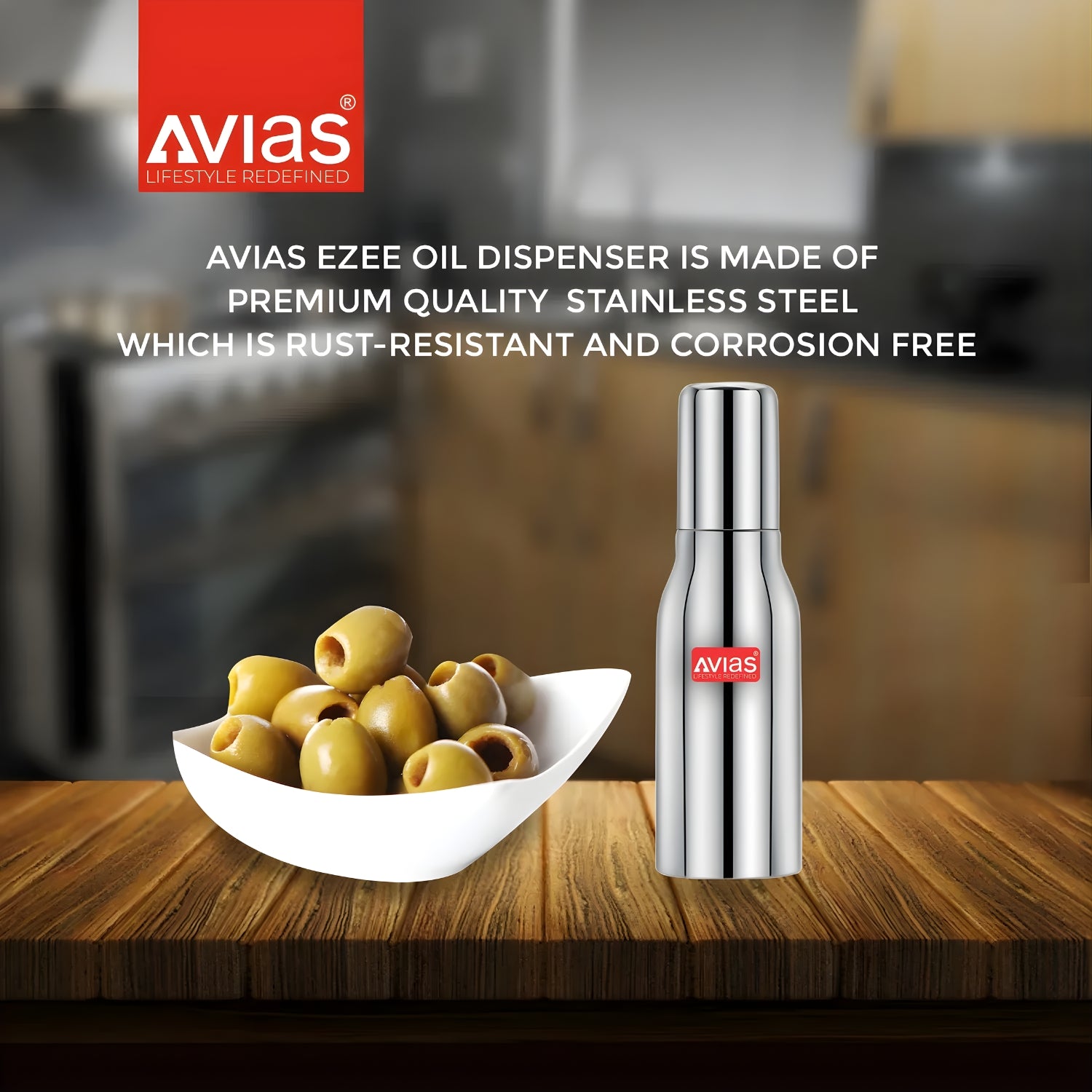 Avias Ezee SS Oil Dispenser Slant with SS Lid 500 ml_7