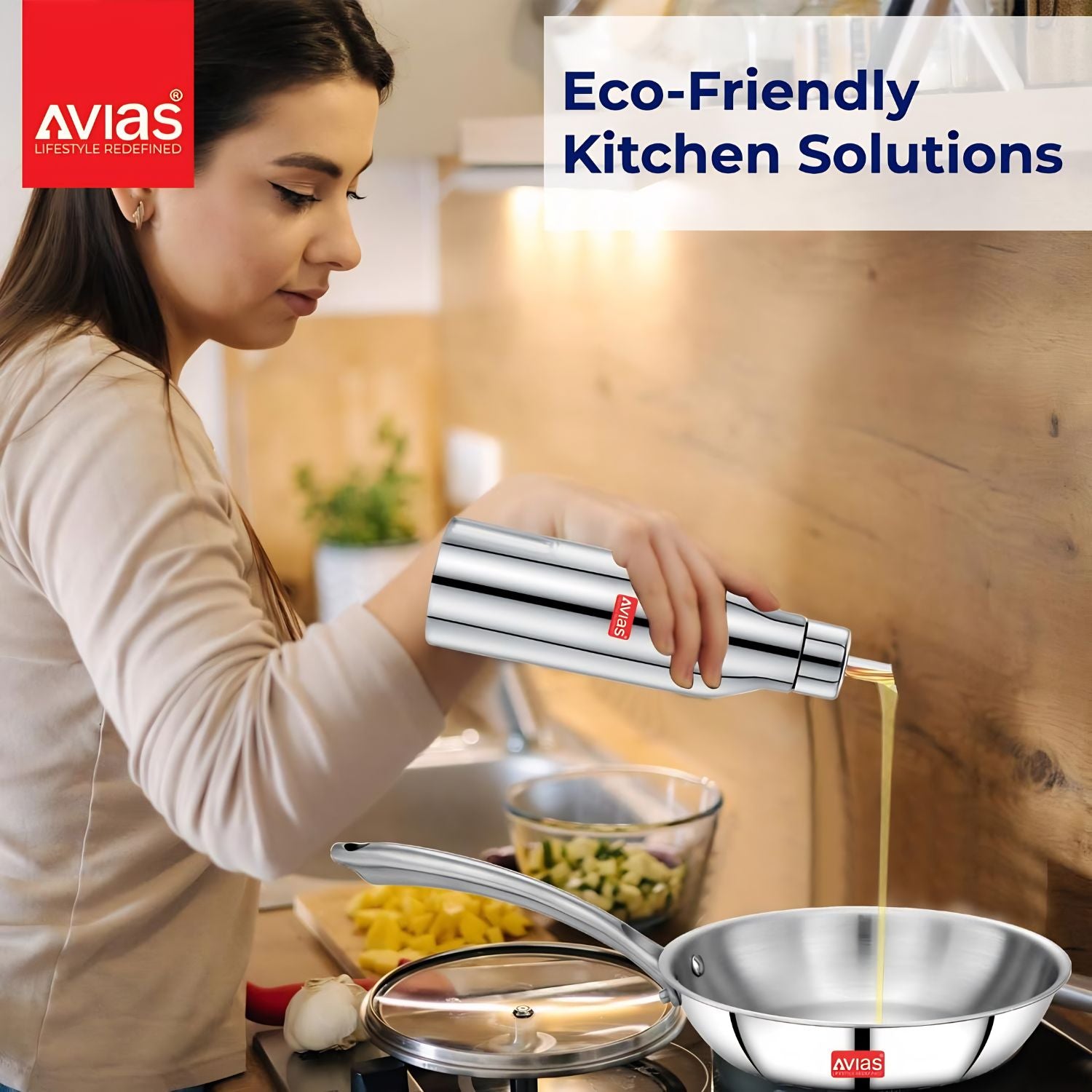 Avias Ezee SS Oil Dispenser Slant with SS Lid 700 ml_4