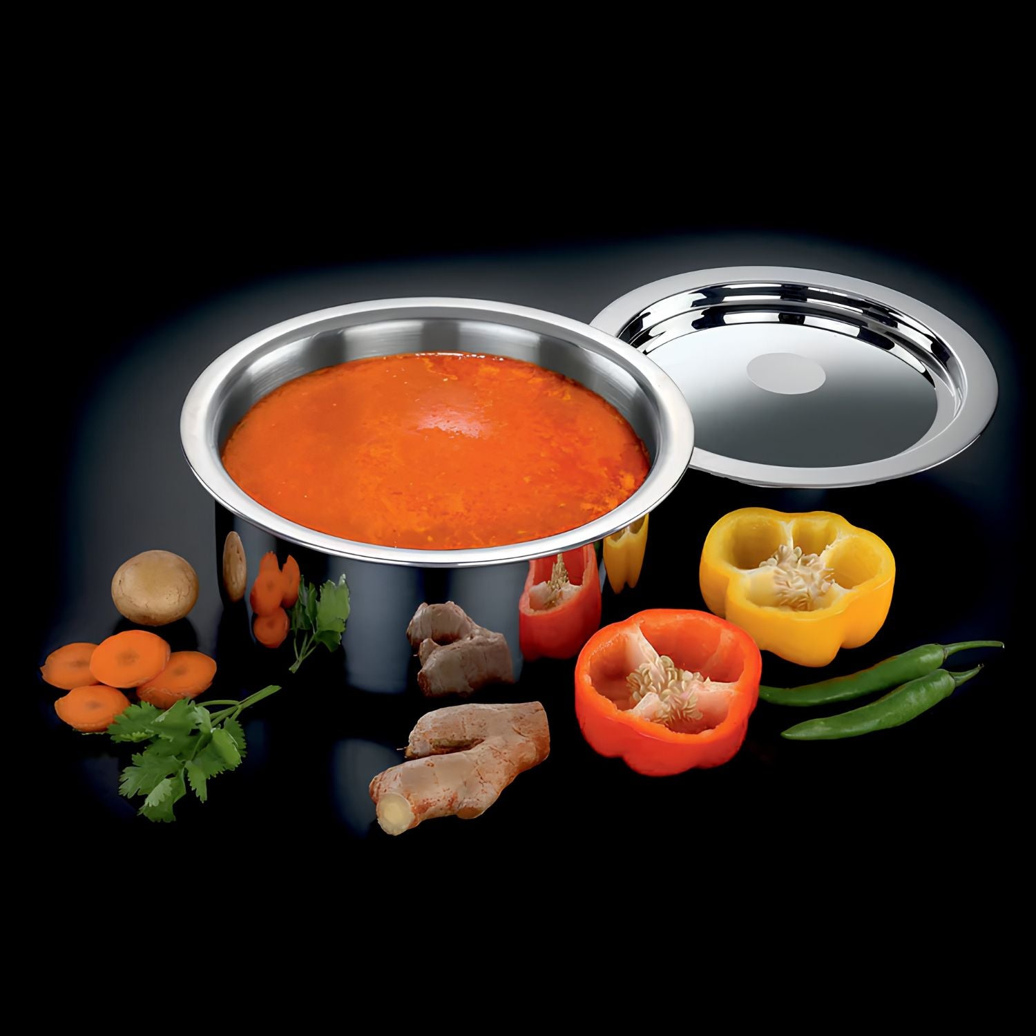 Avias Riara Premium Stainless Steel Triply Tope with SS Lid 16 cm \ 1.5 L_4