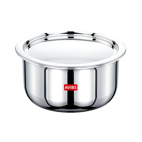 Avias Riara Premium Triply Stainless Steel Tope with SS Lid 14 cm _ 1.1 L _Front View