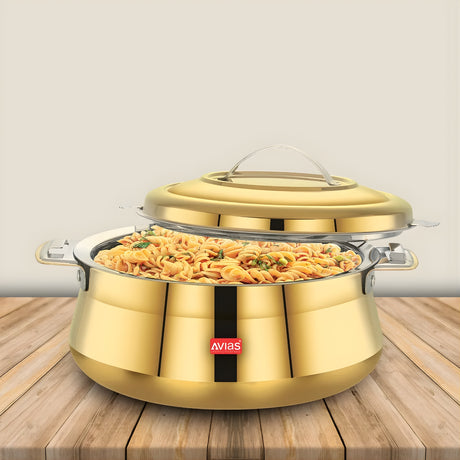 Avias Riara SS Casserole with Lid 2500 ml - Gold_2