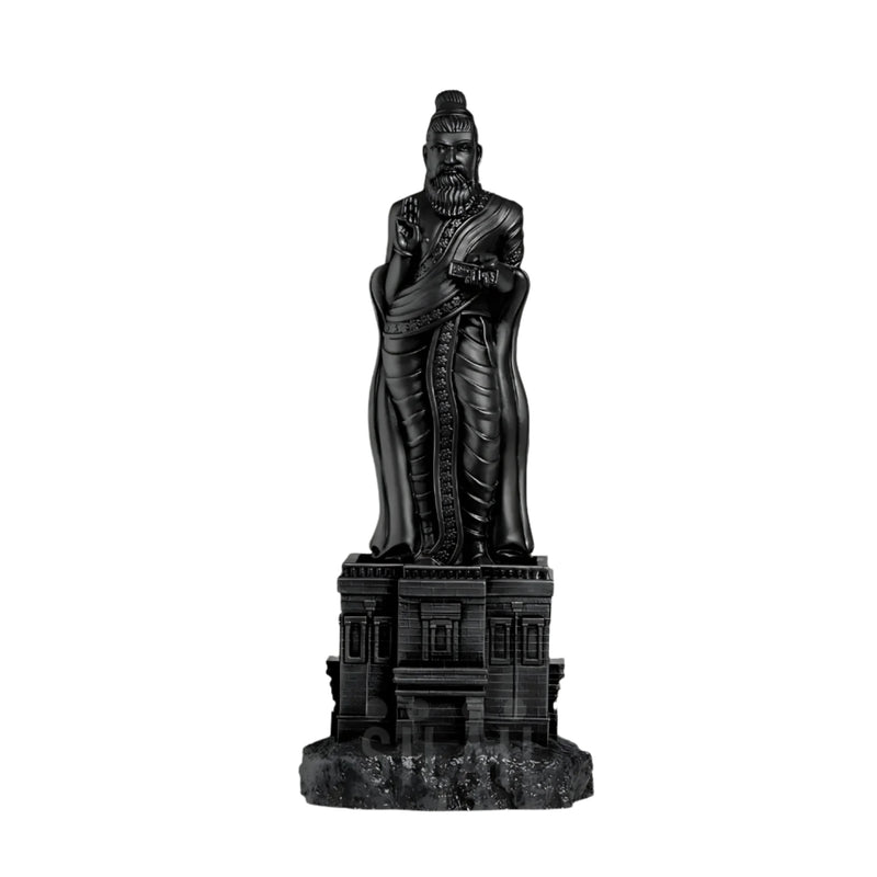 Ayyan Valluvar Full Figure 8 In  Sculpture - Matt Black