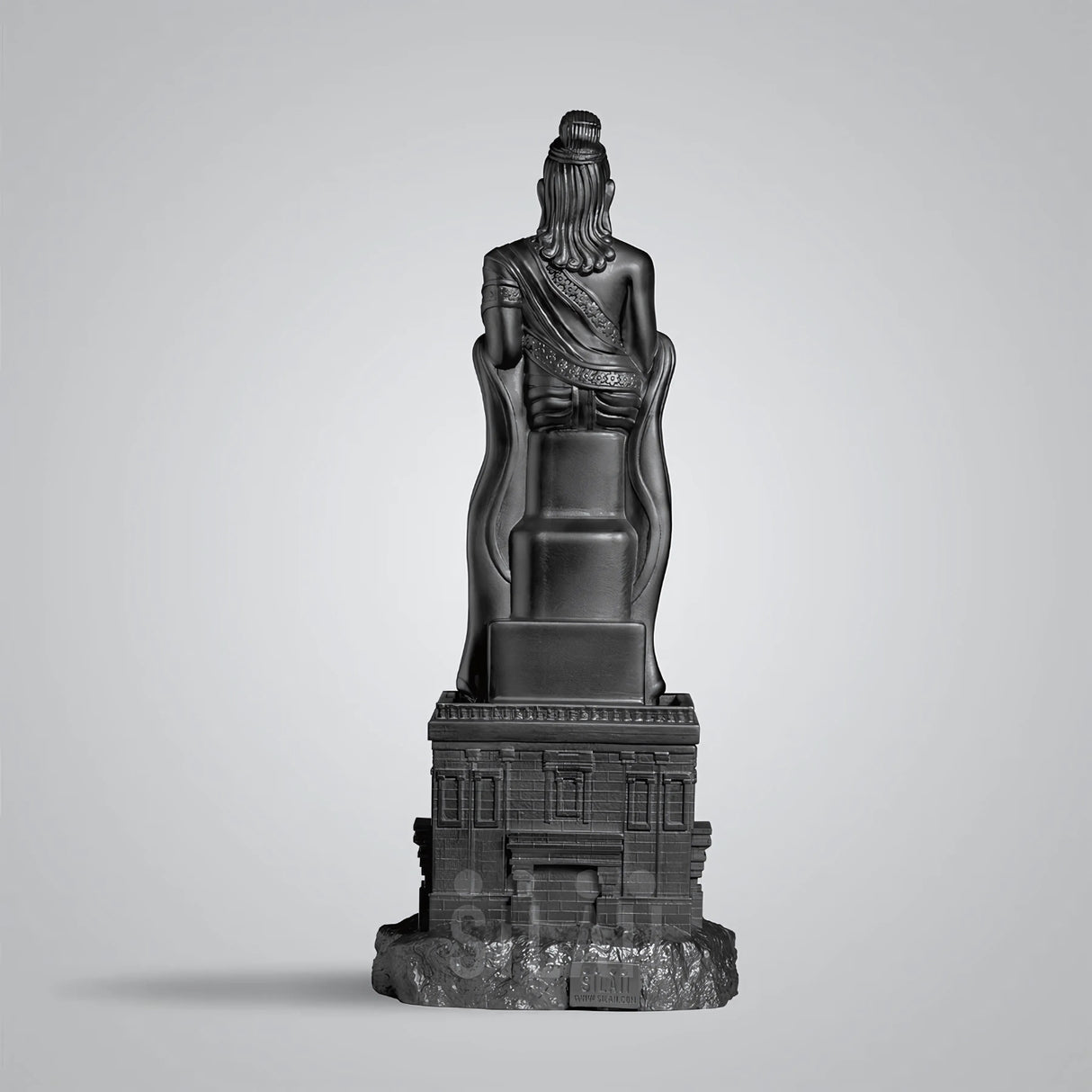 Ayyan Valluvar Full Figure 8 In  Sculpture - Matt Black