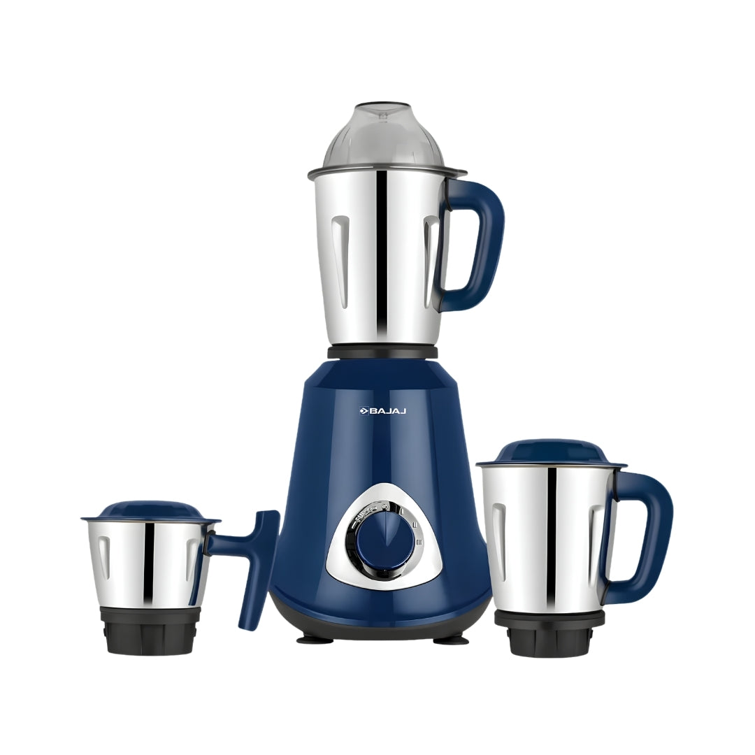 BAJAJ Military Series Glamore 800 Watt 3 Jars Mixer Grinder - Royal Blue_Front View