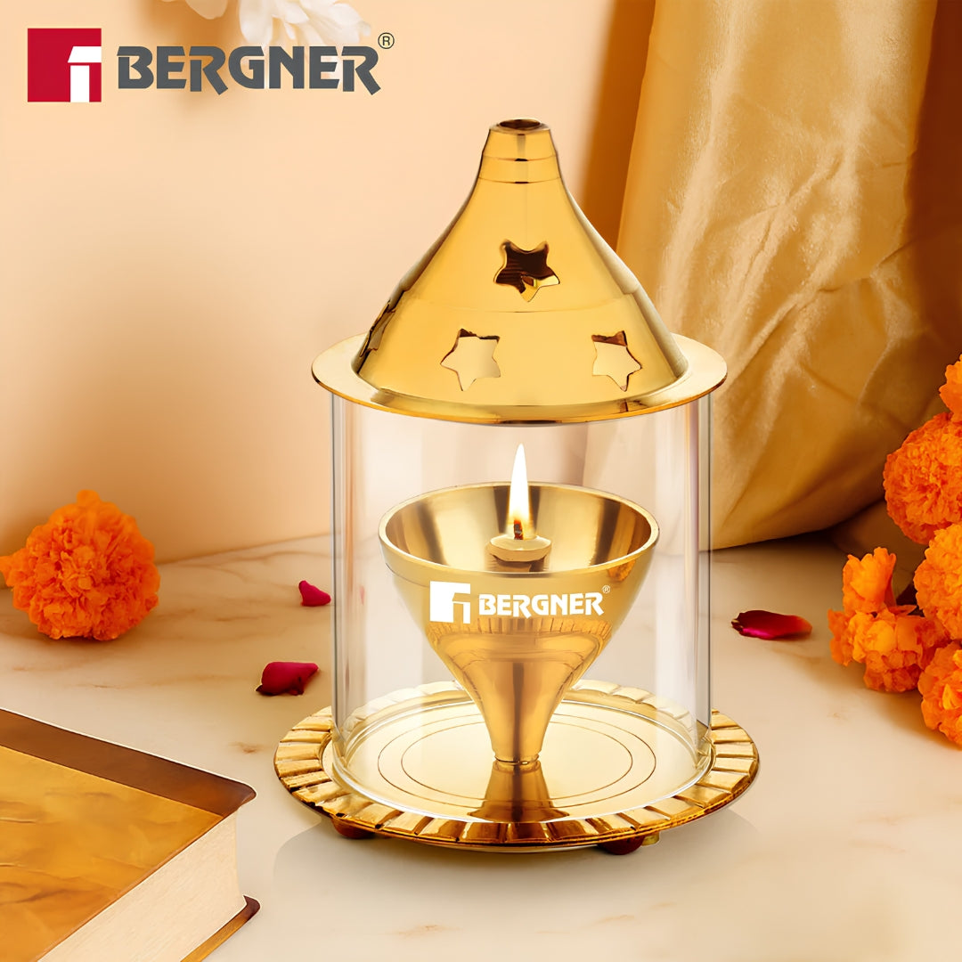 BERGNER BGIN-6720 Brass Diya – Small_Features view _4