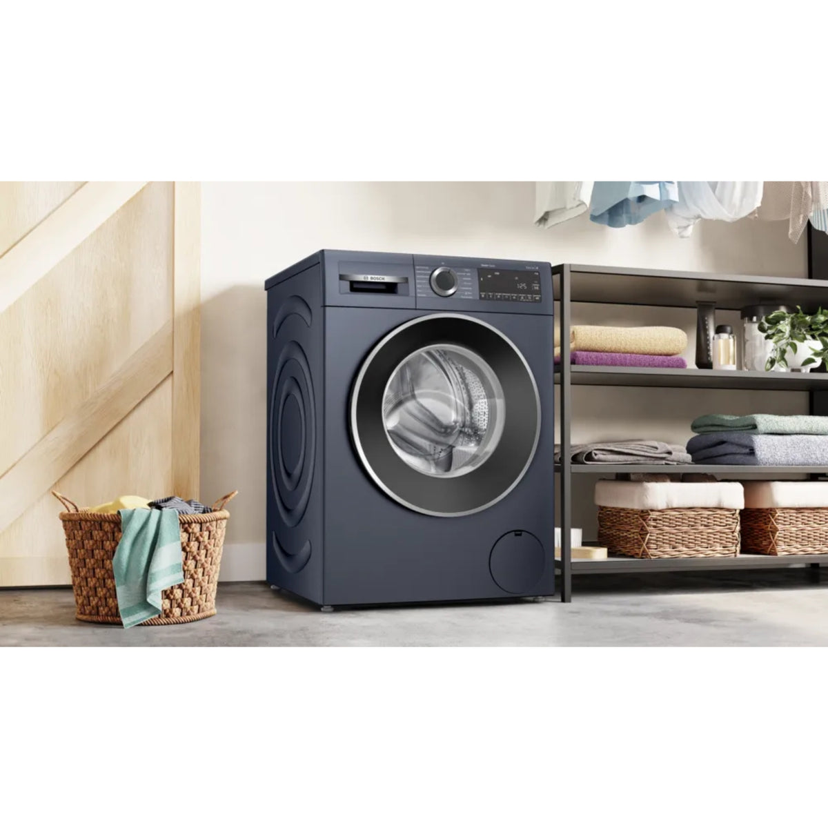BOSCH WM WGA1420PIN 9 KG BLACK GREY STEAM4