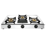 Butterfly Matchless 3Burner Gas Stove Stainless Steel -  Silver
