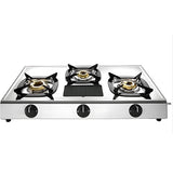 Butterfly Matchless 3Burner Gas Stove Stainless Steel -  Silver