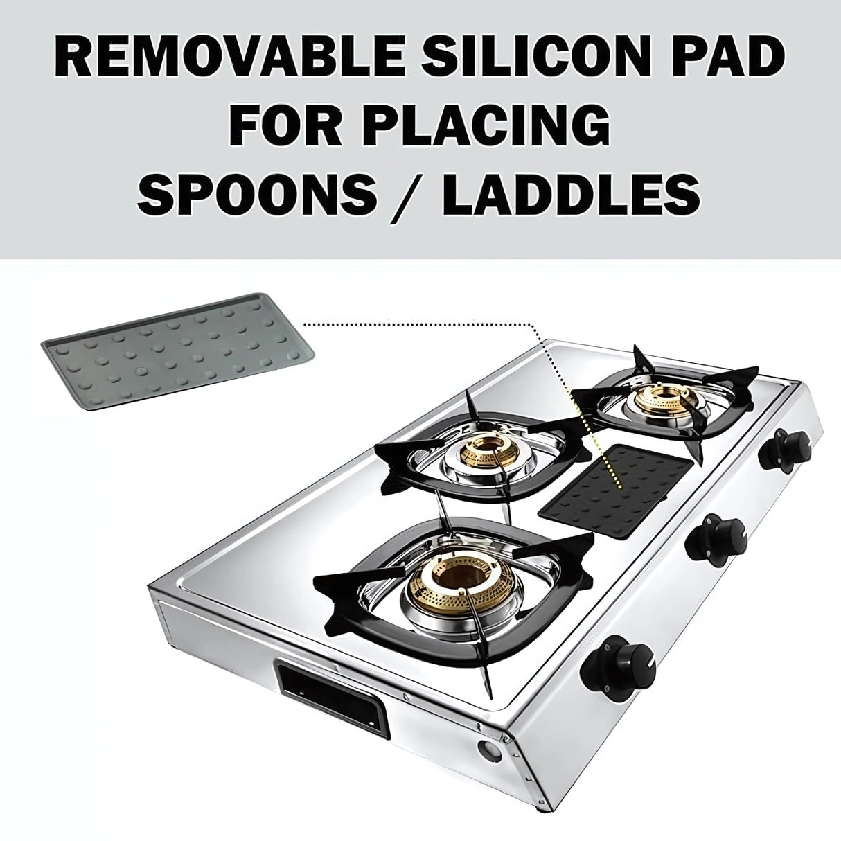 Butterfly Matchless 3Burner Gas Stove Stainless Steel -  Silver