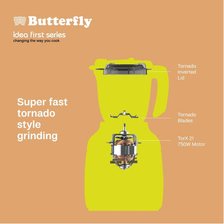 BUTTERFLY Ziera Chrome 750 W 5J Black With Chrome-M0989D000004