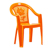 Settle Flex Arm Plastic Chair - Light Orange