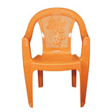 Settle Flex Arm Plastic Chair - Light Orange