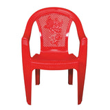 Settle Flex Arm Plastic Chair - Red