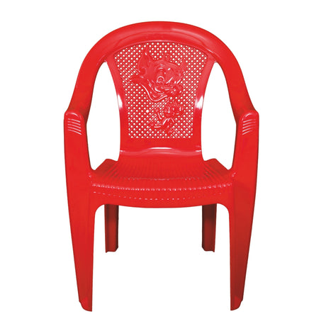 Settle Flex Arm Plastic Chair - Red