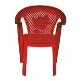 Settle Flex Arm Plastic Chair - Red