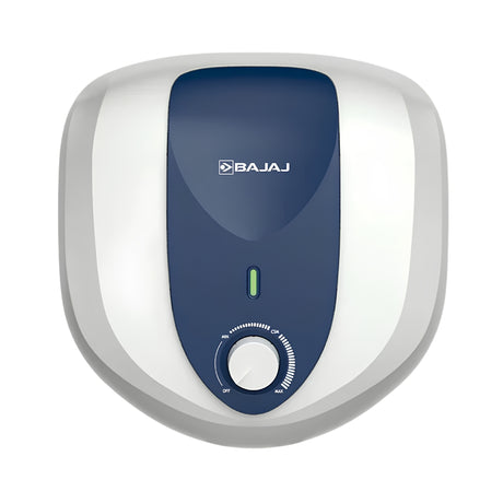 Bajaj Armor Series Pentacle Water Heater 15 L - White with Dark Blue_Front View