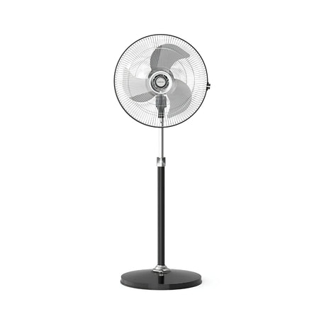 Bajaj Hurricane 251347 Pedestal Fan 450 mm - Black and Chrome_Front View