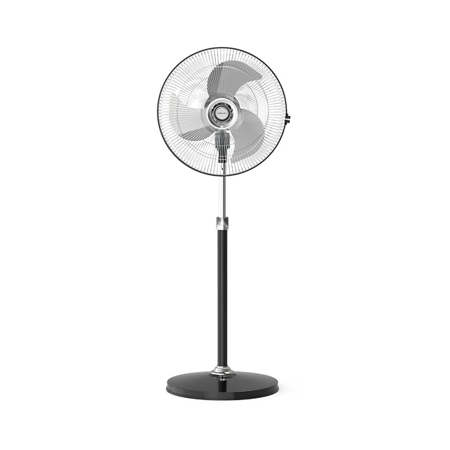 Bajaj Hurricane 251347 Pedestal Fan 450 mm - Black and Chrome_Front View