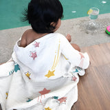 Doctor Towels Bamboo Baby Towel 75 x 75 cm - Twinkling Stars