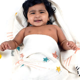 Doctor Towels Bamboo Baby Towel 75 x 75 cm - Twinkling Stars