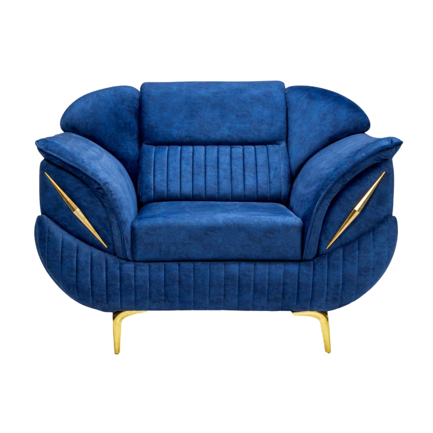 Barcelona Pro Supreme Fabric Sofa 1 Seater - Blue