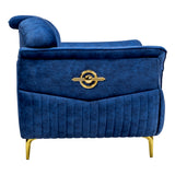 Barcelona Pro Comfort Fabric Sofa Set (3+1+1 Seater) - Blue