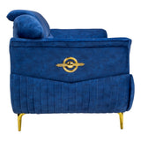 Barcelona Pro Supreme Fabric Sofa 3 Seater - Blue