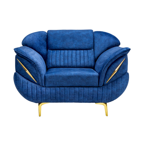 Barcelona Supreme Fabric Sofa 1-Seater - Blue_2