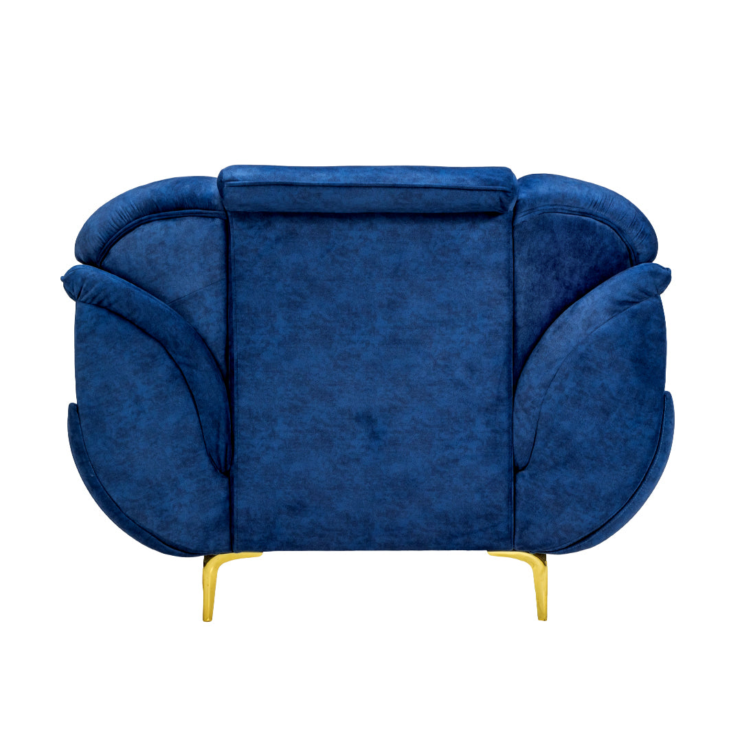 Barcelona Supreme Fabric Sofa 1-Seater - Blue_4