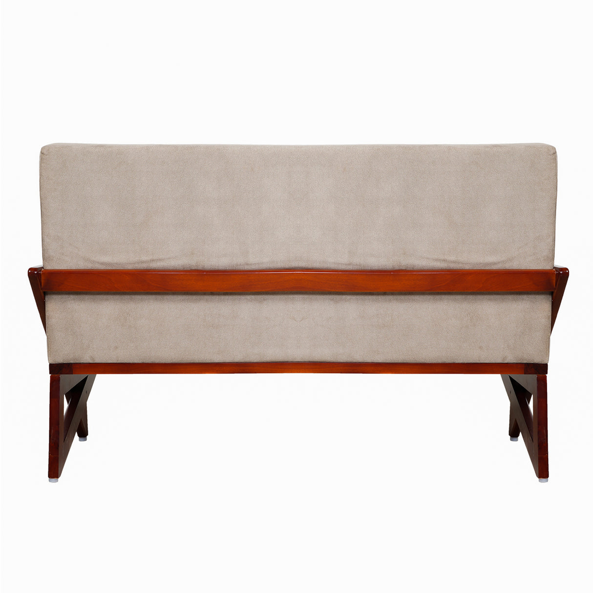 Barnet Wooden Sofa 3 Seater - Teak Finish