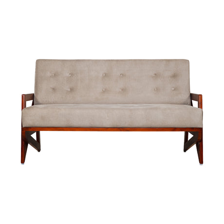 Barnet Wooden Sofa 3-Seater - Teak Finish_2