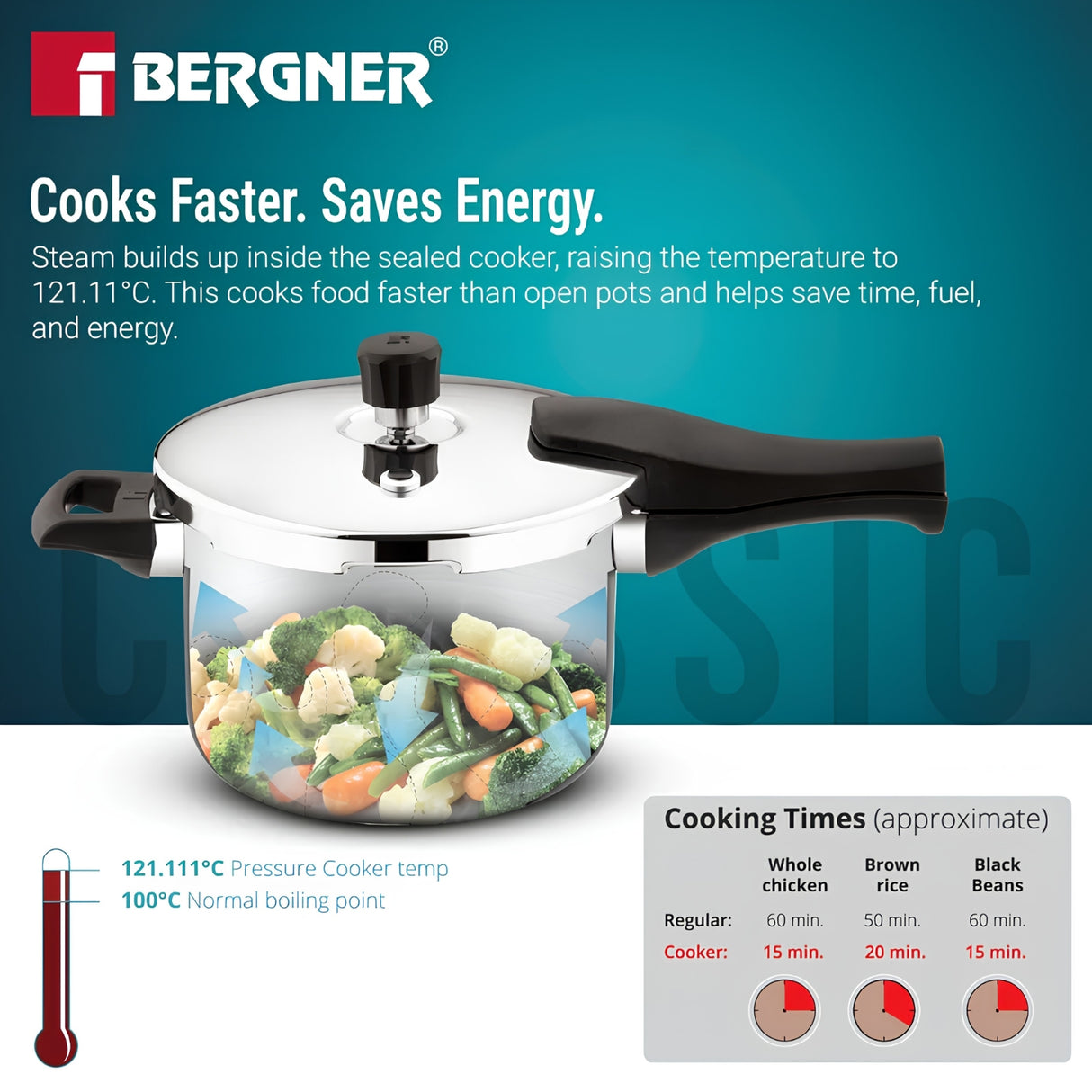 Bergner Argent Classic Triply Pressure Cooker 1.5 L_8