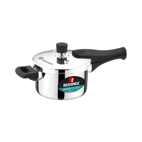 Bergner Argent Classic Triply Pressure Cooker 1.5 L_Front View