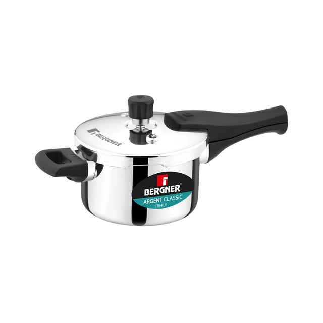 Bergner Argent Classic Triply Pressure Cooker 2.5 L_Front View