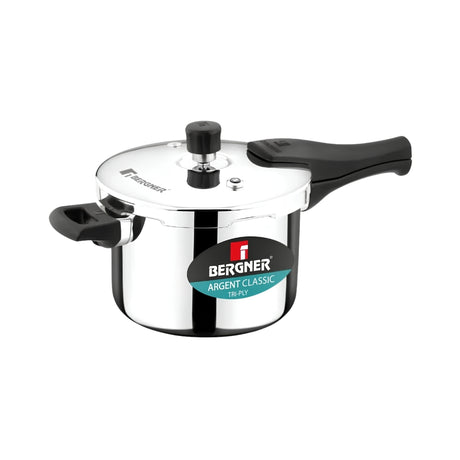 Bergner Argent Classic Triply Pressure Cooker 5.5 L_Front View