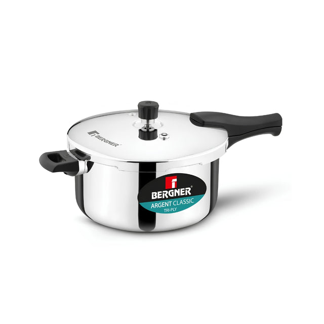 Bergner Argent Classic Triply Pressure Cooker 6.5 L_1