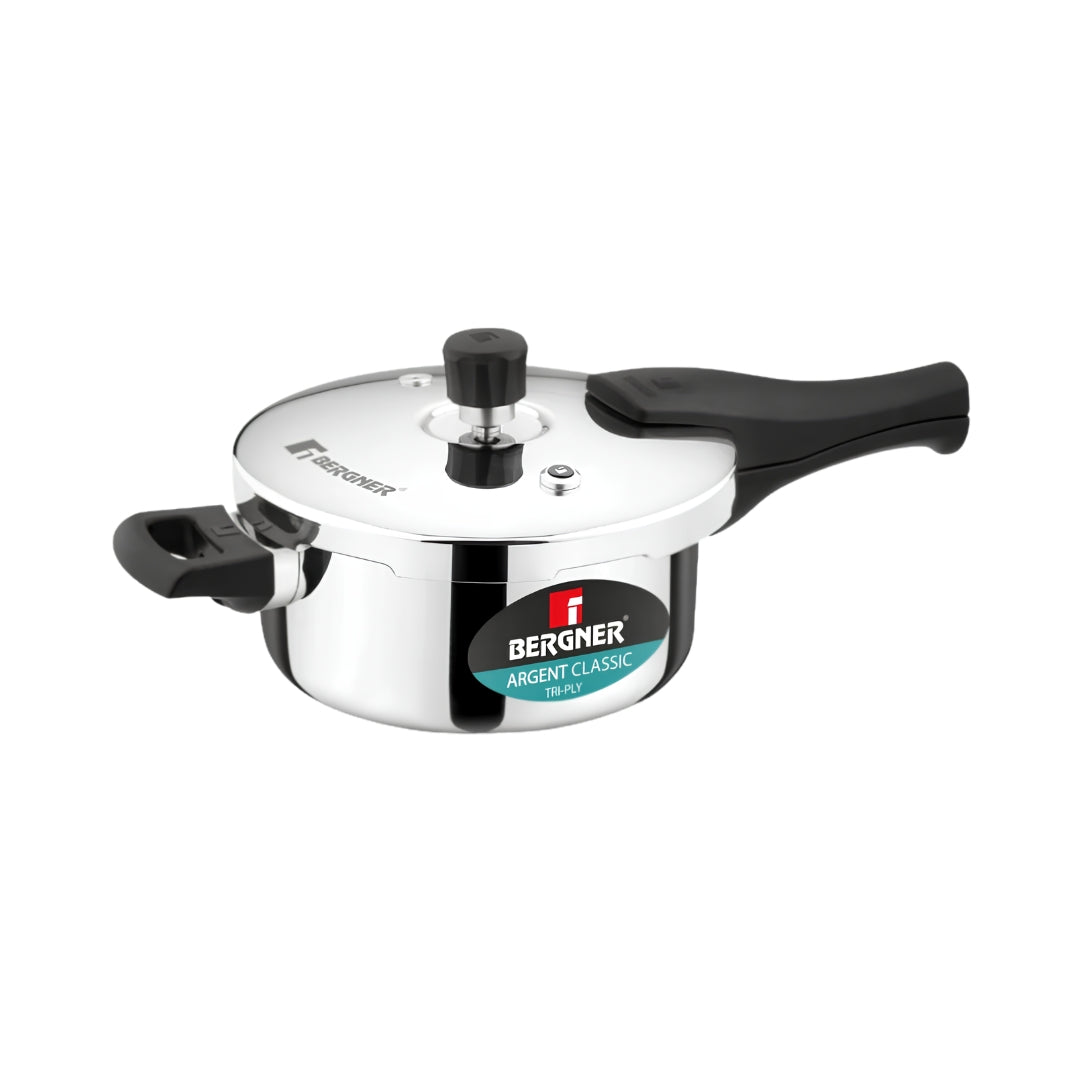 Bergner Argent Classic Triply Pressure Pan Cooker 3.5 L_Front View